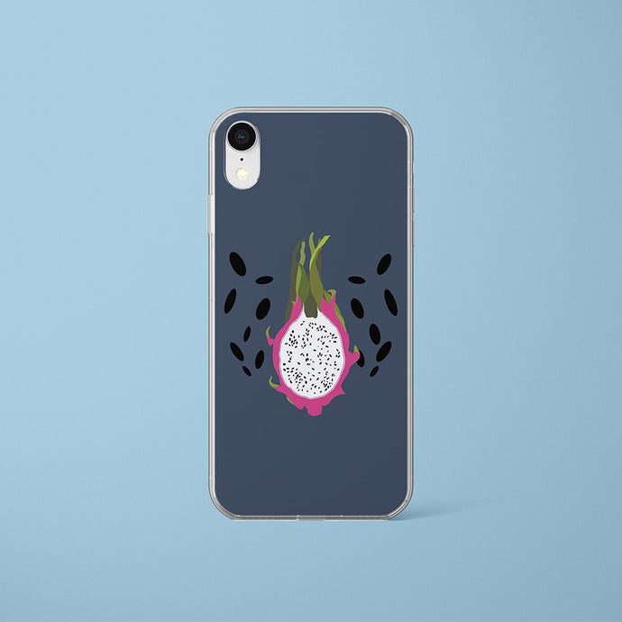 Navy Blue iPhone Case Dragon Fruit Iphone Case Yposters 