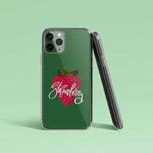 Load image into Gallery viewer, Green iPhone Case Strawberry print Iphone case Yposters iPhone 11 Pro 

