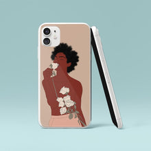 Load image into Gallery viewer, Black Girl iPhone case in gold Iphone case Yposters iPhone 11 
