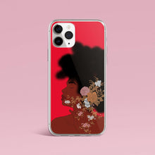 Load image into Gallery viewer, Red iPhone case Afro Woman Iphone case Yposters iPhone 11 Pro Max 
