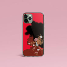 Load image into Gallery viewer, Red iPhone case Afro Woman Iphone case Yposters iPhone 11 Pro 

