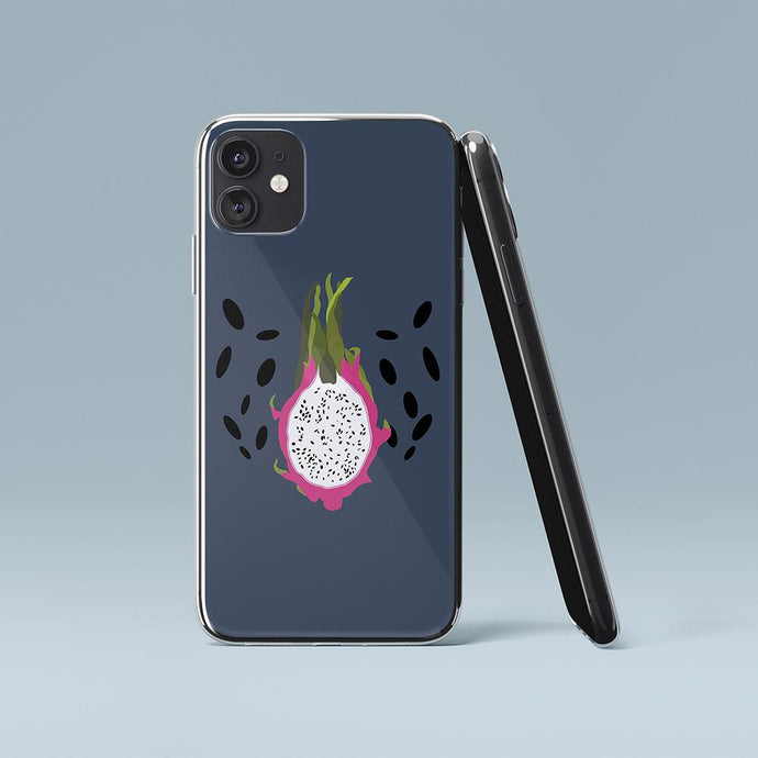 Navy Blue iPhone Case Dragon Fruit Iphone Case Yposters iPhone 11 
