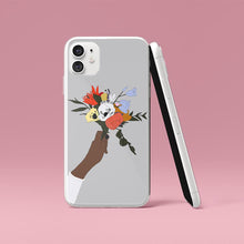 Load image into Gallery viewer, Flower iPhone Case in Grey Iphone case Yposters iPhone 11 
