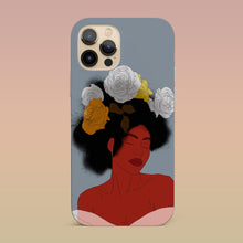 Load image into Gallery viewer, Grey iPhone Case Black Woman Art Iphone case Yposters iPhone 12 Pro 
