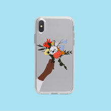 Load image into Gallery viewer, Flower iPhone Case in Grey Iphone case Yposters iPhone X/XS 
