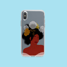 Load image into Gallery viewer, Grey iPhone Case Black Woman Art Iphone case Yposters iPhone X/XS 
