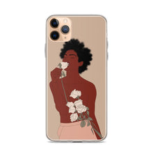 Load image into Gallery viewer, Black Girl iPhone case in gold Iphone case Yposters 
