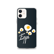 Load image into Gallery viewer, Black iPhone Case Eggs Yposters iPhone 12 
