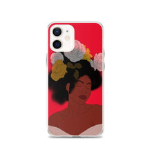 Load image into Gallery viewer, Red iPhone Case Black Woman Print Iphone case Yposters iPhone 12 
