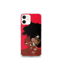 Load image into Gallery viewer, Red iPhone case Afro Woman Iphone case Yposters iPhone 12 mini 

