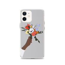 Load image into Gallery viewer, Flower iPhone Case in Grey Iphone case Yposters iPhone 12 
