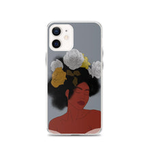 Load image into Gallery viewer, Grey iPhone Case Black Woman Art Iphone case Yposters iPhone 12 
