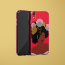 Load image into Gallery viewer, Red iPhone Case Black Woman Print Iphone case Yposters iPhone XR 

