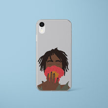 Carica l&#39;immagine nel visualizzatore di Gallery, iPhone Case in Grey Black Woman &amp; Rose Iphone case Yposters iPhone XR 

