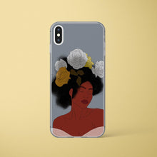 Load image into Gallery viewer, Grey iPhone Case Black Woman Art Iphone case Yposters iPhone XS Max 
