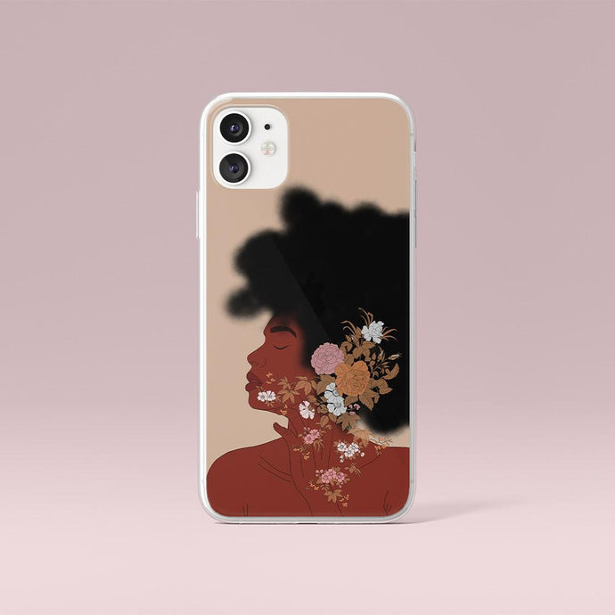 iPhone Case Gold Black Woman Art Iphone case Yposters iPhone 11 