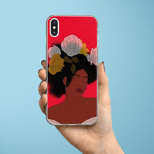 Carica l&#39;immagine nel visualizzatore di Gallery, Red iPhone Case Black Woman Print Iphone case Yposters iPhone XS Max 

