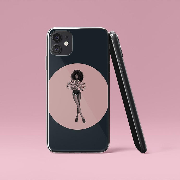 iPhone Case Fashion Black Woman Iphone case Yposters iPhone 11 