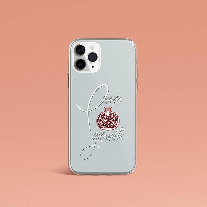 Grey iPhone Case Pomegranate Iphone case Yposters iPhone 11 Pro 