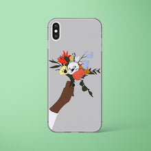 Load image into Gallery viewer, Flower iPhone Case in Grey Iphone case Yposters iPhone XS Max 
