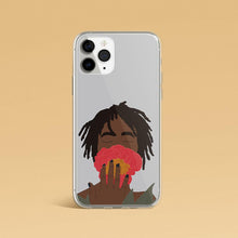 Load image into Gallery viewer, iPhone Case in Grey Black Woman &amp; Rose Iphone case Yposters iPhone 11 Pro Max 
