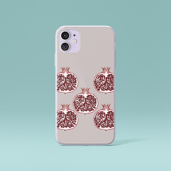 Grey iPhone Case 5 Pomegranate Iphone case Yposters iPhone 11 