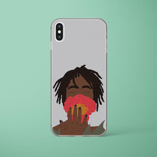 Load image into Gallery viewer, iPhone Case in Grey Black Woman &amp; Rose Iphone case Yposters iPhone XS Max 
