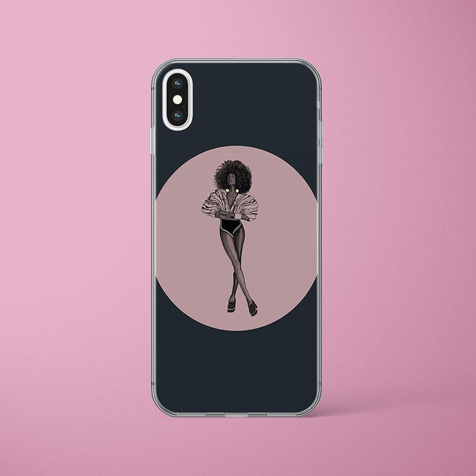 iPhone Case Fashion Black Woman Iphone case Yposters iPhone XS Max 