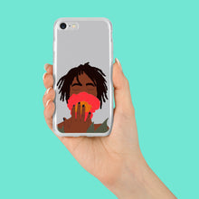 Load image into Gallery viewer, iPhone Case in Grey Black Woman &amp; Rose Iphone case Yposters iPhone 7/8 
