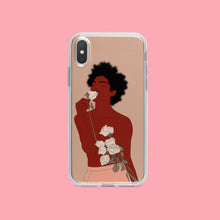 Load image into Gallery viewer, Black Girl iPhone case in gold Iphone case Yposters iPhone X/XS 
