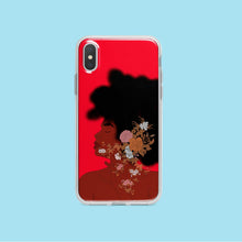 Load image into Gallery viewer, Red iPhone case Afro Woman Iphone case Yposters iPhone X/XS 
