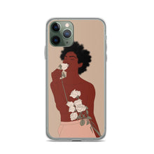 Load image into Gallery viewer, Black Girl iPhone case in gold Iphone case Yposters 
