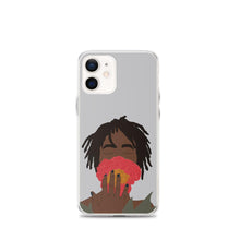 Load image into Gallery viewer, iPhone Case in Grey Black Woman &amp; Rose Iphone case Yposters iPhone 12 mini 
