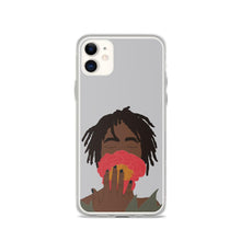 Carica l&#39;immagine nel visualizzatore di Gallery, iPhone Case in Grey Black Woman &amp; Rose Iphone case Yposters 
