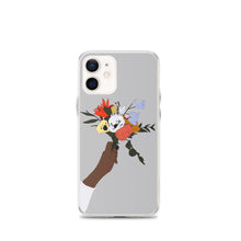 Load image into Gallery viewer, Flower iPhone Case in Grey Iphone case Yposters iPhone 12 mini 
