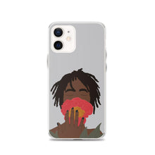 Load image into Gallery viewer, iPhone Case in Grey Black Woman &amp; Rose Iphone case Yposters iPhone 12 
