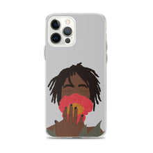 Carica l&#39;immagine nel visualizzatore di Gallery, iPhone Case in Grey Black Woman &amp; Rose Iphone case Yposters iPhone 12 Pro Max 
