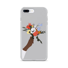 Carica l&#39;immagine nel visualizzatore di Gallery, Flower iPhone Case in Grey Iphone case Yposters iPhone 7 Plus/8 Plus 

