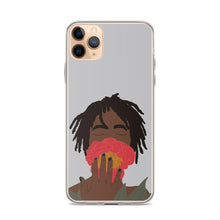 Carica l&#39;immagine nel visualizzatore di Gallery, iPhone Case in Grey Black Woman &amp; Rose Iphone case Yposters 
