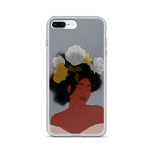 Carica l&#39;immagine nel visualizzatore di Gallery, Grey iPhone Case Black Woman Art Iphone case Yposters iPhone 7 Plus/8 Plus 
