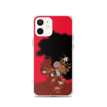 Load image into Gallery viewer, Red iPhone case Afro Woman Iphone case Yposters iPhone 12 
