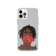 Carica l&#39;immagine nel visualizzatore di Gallery, iPhone Case in Grey Black Woman &amp; Rose Iphone case Yposters iPhone 12 Pro 
