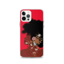 Load image into Gallery viewer, Red iPhone case Afro Woman Iphone case Yposters iPhone 12 Pro 
