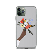 Load image into Gallery viewer, Flower iPhone Case in Grey Iphone case Yposters 
