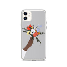 Load image into Gallery viewer, Flower iPhone Case in Grey Iphone case Yposters 
